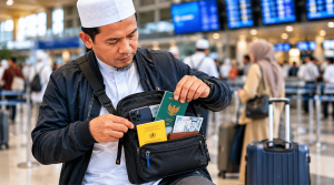 Barang di tas selempang