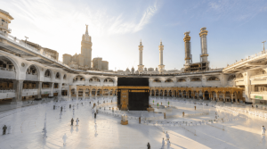 Suasana Idul Adha di Makkah yang tampak lebih lengang karena jamaah berada di Mina.
