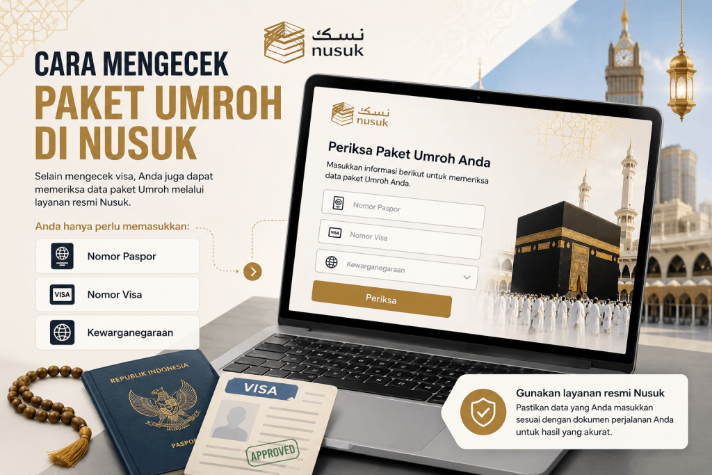 Cara Mengecek Paket Umroh di Nusuk
