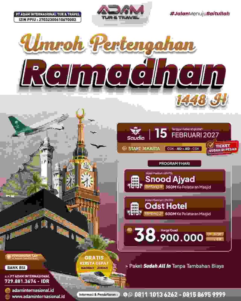 umroh pertengahan ramadhan 2026