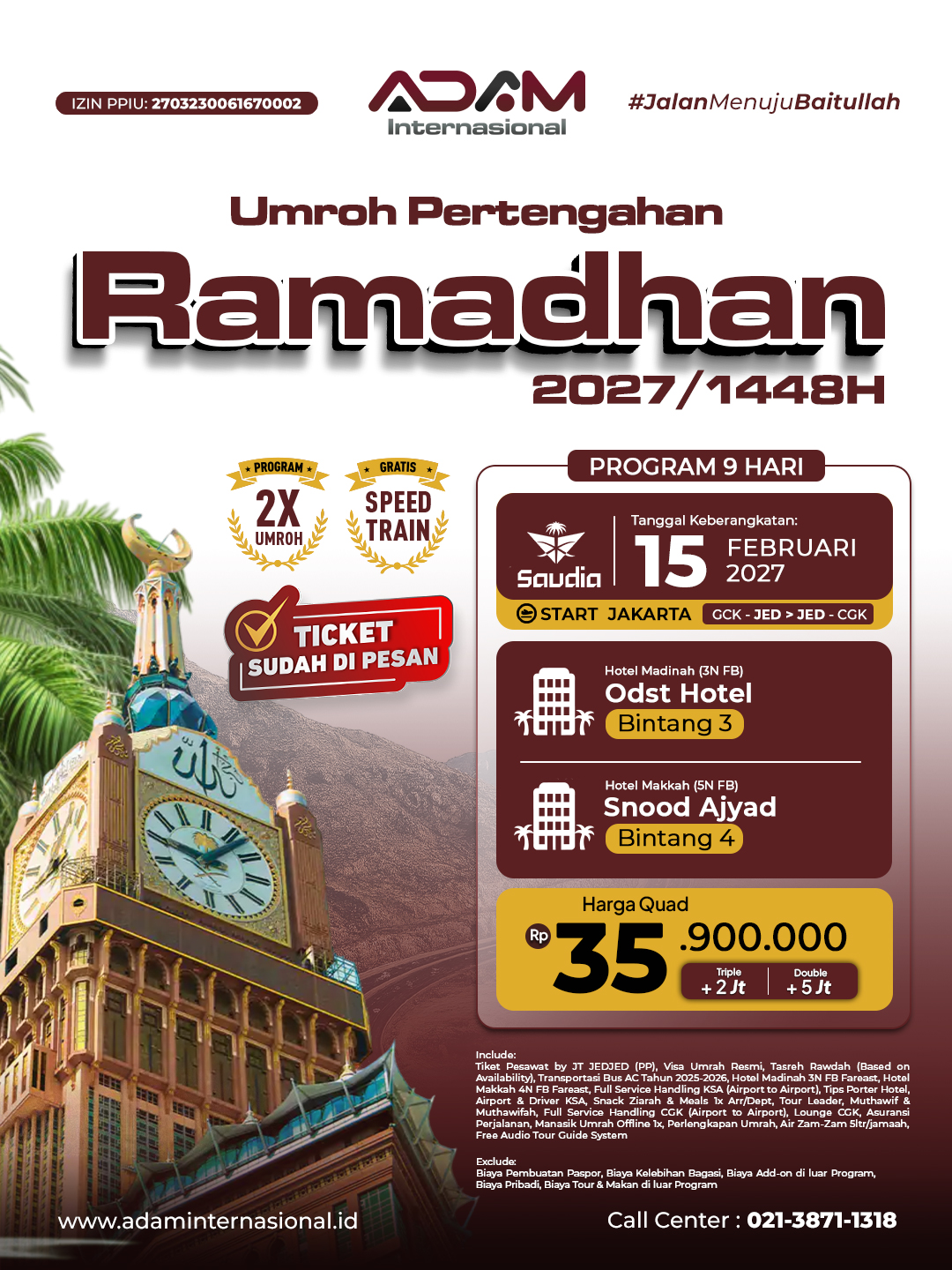 Suasana ibadah di Masjidil Haram